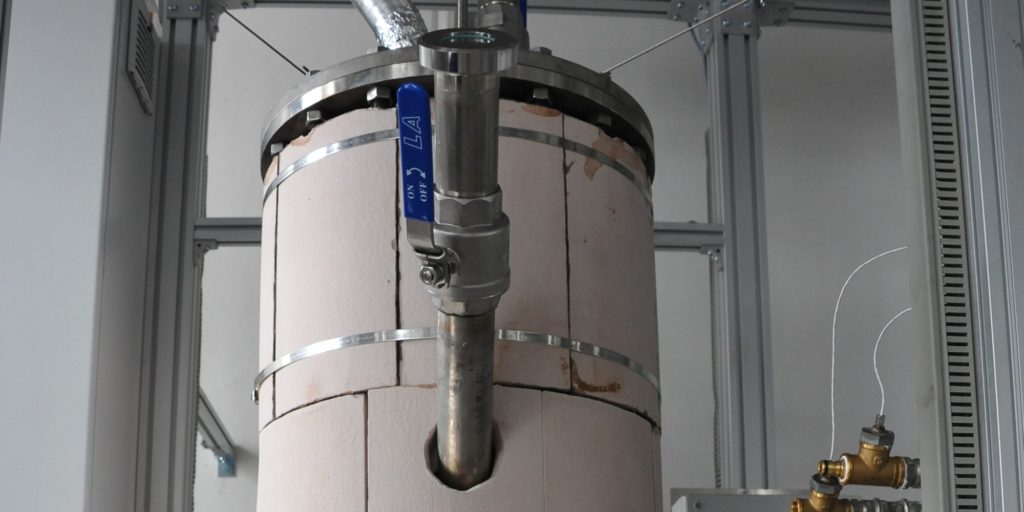 100 kW fluidized bed furnace