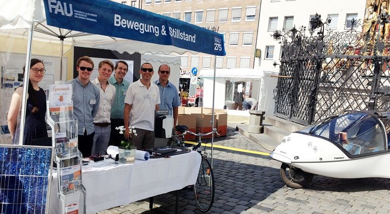 FAU becomes 275 years old, knowledge market days: EVT exhibits electro mobility within the motto ‘standstill and movement’
