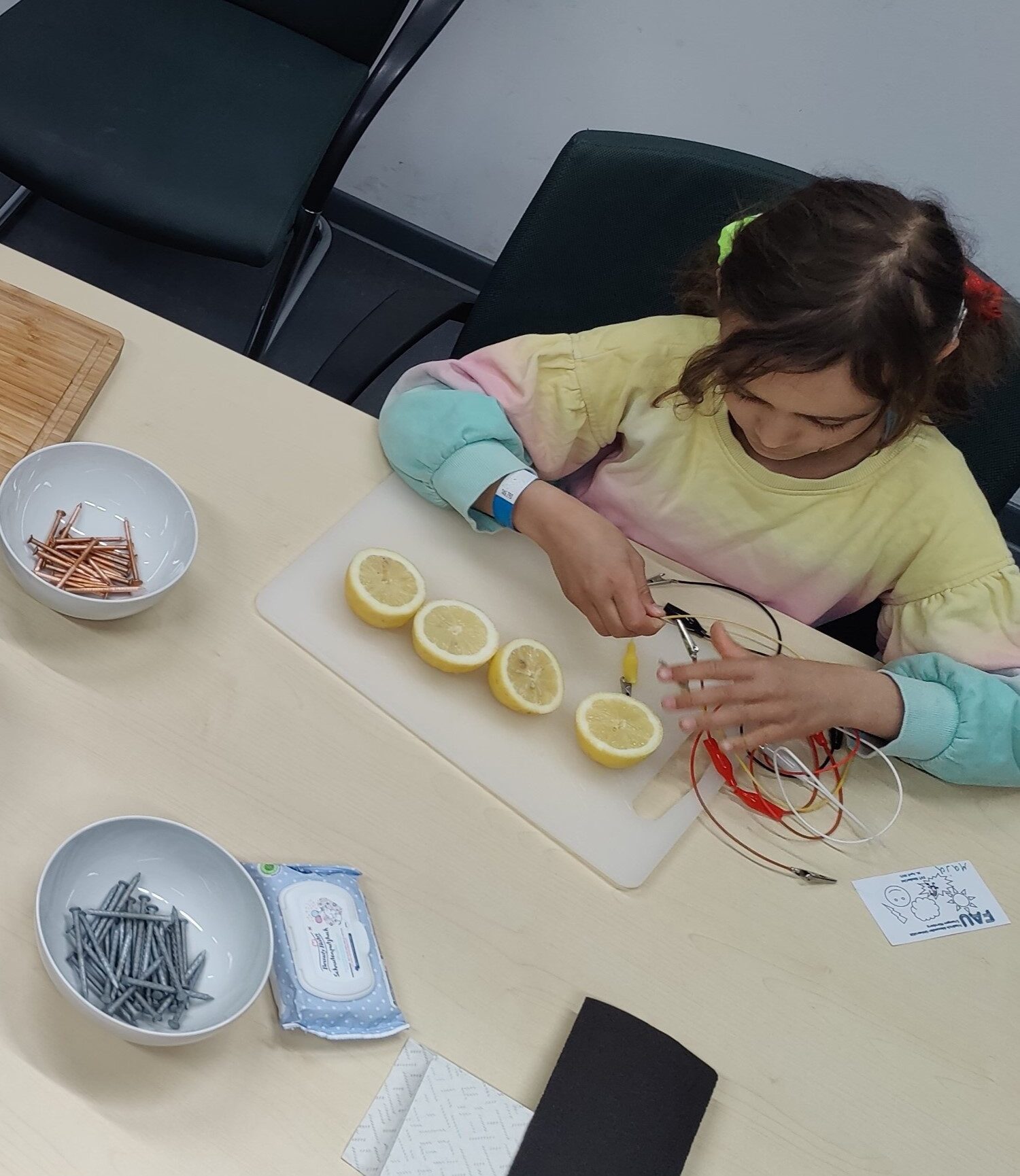 Kinderuni Zitronenbatterie