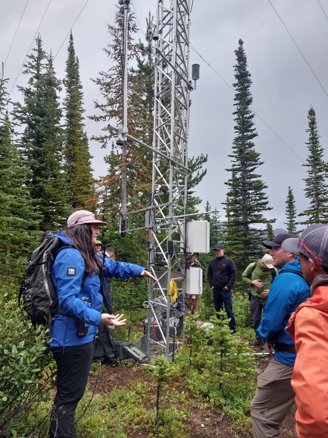 Abby-Net Summer School 2025 Exkursion zu einer Wetterstation