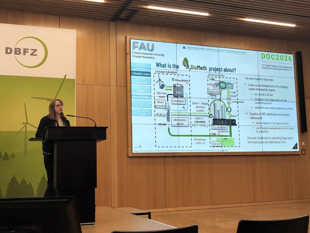 Presentation on heat pipe-cooled catalytic methanation in the H2BioMeth project by Susanna Ströhmberg